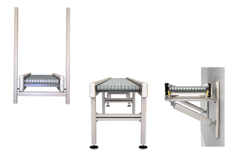stands for conveyor, hangers for conveyors, wall fixation for conveyors